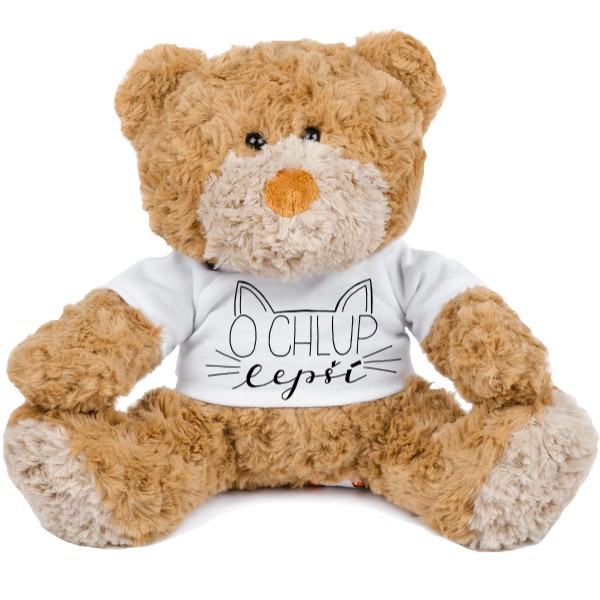 Medvídek Teddy s potiskem O chlup lepší medvídek