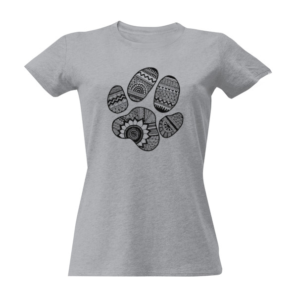 Tričko s potiskem Tričko se psí tlapkou